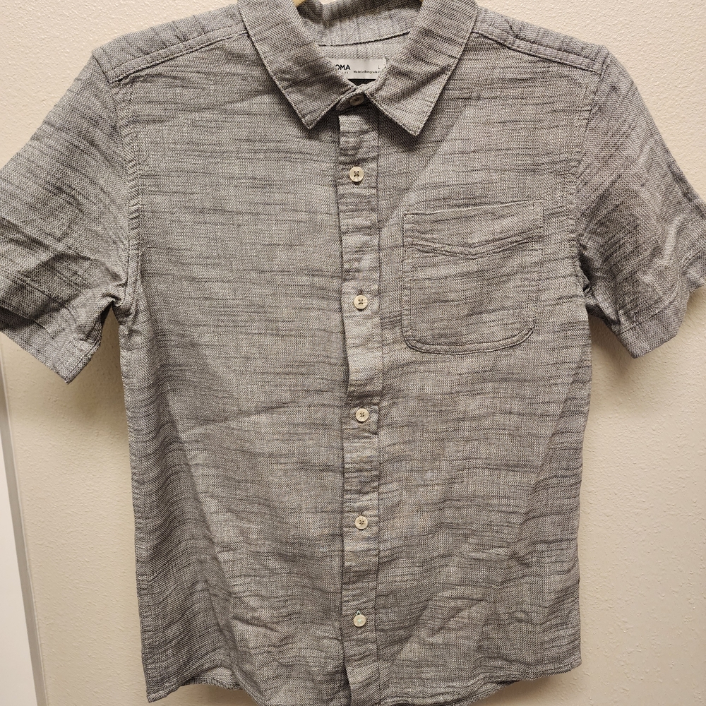 Sonoma Gray Casual Button Down Shirt